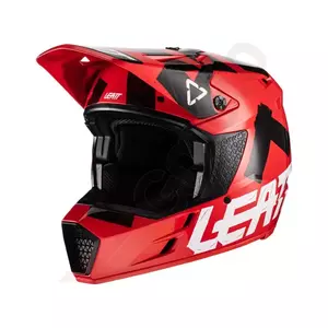 Leatt GPX 3.5 V22 röd svart XXL motorcykel cross enduro hjälm-2