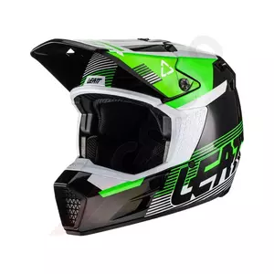 Capacete Leatt GPX 3.5 V22 preto verde S para motociclismo cross enduro-2