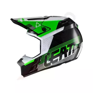 Capacete Leatt GPX 3.5 V22 preto verde S para motociclismo cross enduro-3