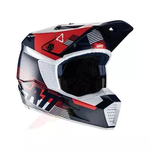 Helm Motorrad Cross Enduro Leatt GPX 3.5 Junior V22 dunkelblau rot M - 1022010240