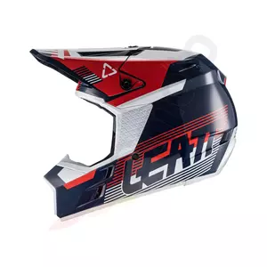 Leatt GPX 3.5 junior V22 casco moto cross enduro rosso navy M-3