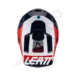 Leatt GPX 3.5 junior V22 casco moto cross enduro rosso navy M-5