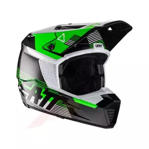 Leatt GPX 3.5 junior V22 nero verde M casco moto cross enduro - 1022010220