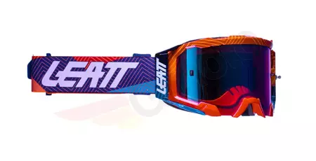 Leatt Velocity 5.5 V22 ochelari de motocicletă Iriz violet/portocaliu fluo oglindă albastru/roz 26%-1
