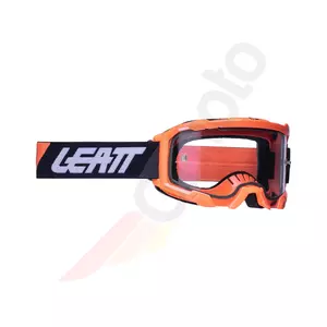 Motocyklové brýle Leatt Velocity 4.5 V22 oranžové fluo černé průhledné sklo 83% - 8022010500