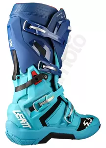 Leatt GPX 5.5 Flexlock V22 aqua turquoise bleu marine moto cross enduro boots 44.5-2