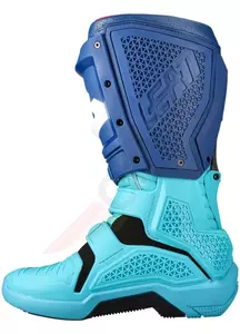 Leatt GPX 5.5 Flexlock V22 aqua turquoise navy blue motociklininkų krosiniai enduro batai 44.5-3