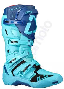 Leatt motociklininko krosiniai enduro batai GPX 4.5 V22 aqua turquoise navy blue 43 - 3022060132