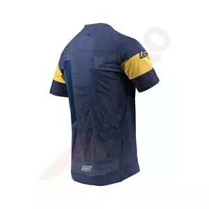 Leatt MTB marškinėliai 1.0 su užtrauktuku, tamsiai mėlyni, smėlio spalvos S-2