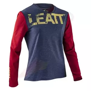 Dames MTB sweatshirt Leatt 2.0 lang Koper marine rood M-1