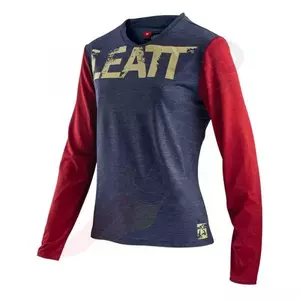 Damen MTB-Sweatshirt Leatt 2.0 lang Copper navy rot M-2