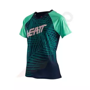 Tricou pentru femei MTB Leatt 2.0 albastru marin verde XS - 5021120880