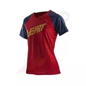 Koszulka damska MTB Leatt 2.0 Copper czerwony granatowy XS - 5021120860