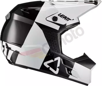 Leatt GPX 3.5 junior cross enduro motociklu ķivere V21.3 balta melna M-2