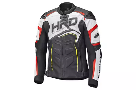 Held Safer II giacca da moto in pelle nero/bianco/rosso 58-1