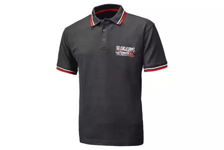 T-Shirt Held Polo Bikers black/red S - 31943-00-02-S