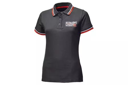 T-Shirt Held Lady Polo Bikers black/red DL-1