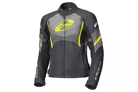 Held Baxley Top chaqueta de moto textil negro/amarillo fluo 5XL-1