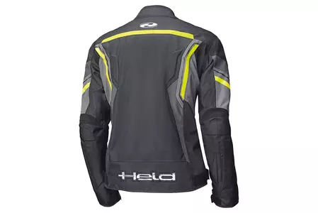 Held Baxley Top chaqueta de moto textil negro/amarillo fluo 5XL-2