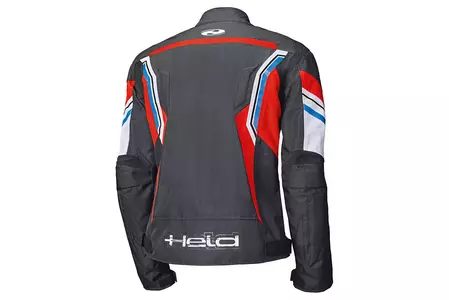 Held Baxley Top giacca da moto in tessuto nero/rosso/blu L-2