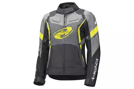 Held Baxley Top Lady jachetă de motocicletă din material textil negru/galben-fluo DXXL-1