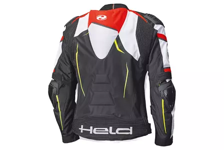 Held Safer SRX nero/bianco/rosso S giacca da moto in tessuto-2