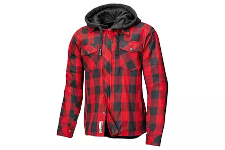 Camicia da moto Held Lumberjack II nero/rosso S - 62010-00-02-S