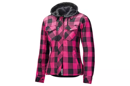 Held Lumberjack II Moteriški motociklininko marškinėliai juoda/rožinė DXS-2