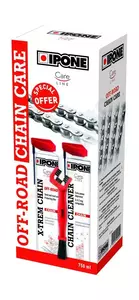 Ipone Off Road Kit di lavaggio e lubrificazione della catena + spazzola - 800737/4
