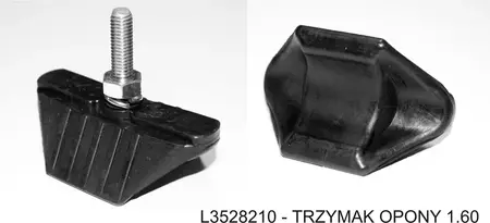Bandenhouder JR 1.6 aluminium gegoten rubber - L3528210