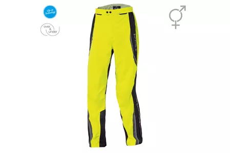 Ženske kišne hlače Held Rainblock Base crne/fluo žute D3XL - 6671-00-58-D3XL