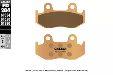 Brzdové destičky Galfer S54 Sintered Metal-1
