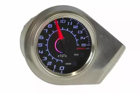 Thermomètre Koso GP Style 48 0-150°C fond carbone rétro-éclairé bleu - BA481B35