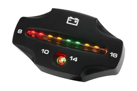 "Koso" LED voltmetras 8-16 V, juodas - BH000K00