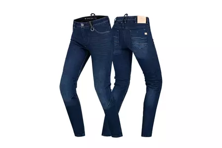 Jeans da moto Shima Devon Lady blu scuro 28L-3