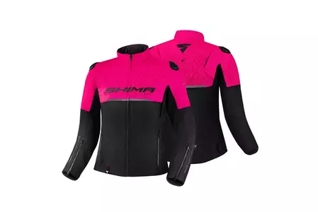 Shima Drift Lady Lady jachetă de motocicletă din material textil roz XS-3