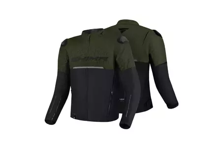 Shima Drift Pánská textilní bunda na motorku khaki 3XL-3