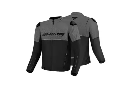 Shima Drift Muška tekstilna motoristička jakna, siva L-3