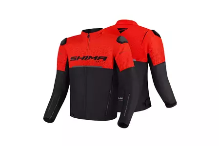 Shima Drift Muška tekstilna motoristička jakna crvena XXL-3