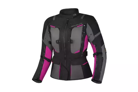 Shima Hero 2.0 Motorcykeljacka i textil för dam rosa L - 5904012603813