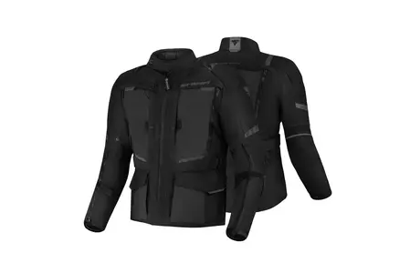Shima Hero 2.0 Hombre negro L textil chaqueta de moto-3
