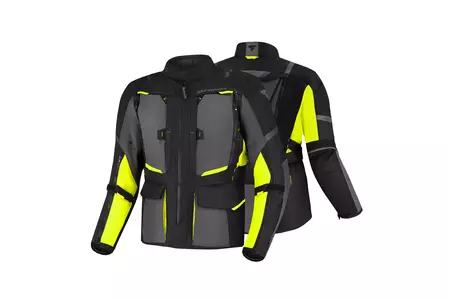 Shima Hero 2.0 bărbați fluo XL jachetă de motocicletă din material textil-3
