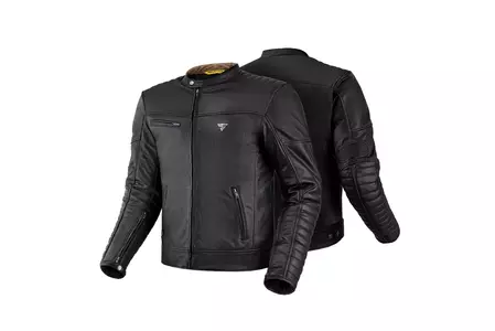 Shima Winchester 2.0 chaqueta de moto de cuero negro S-3