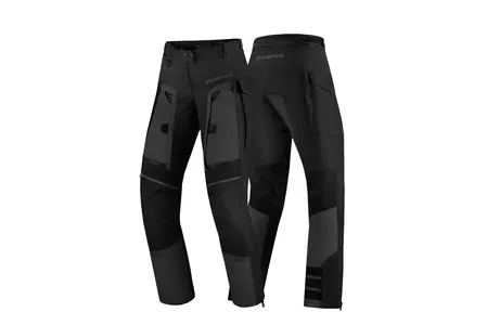 Pantaloni da moto Shima Hero 2.0 Lady in tessuto nero 3XL-3