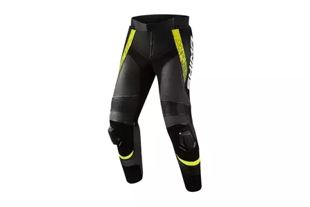 Kožne motociklističke hlače Shima STR 2.0 crne fluo 50-1