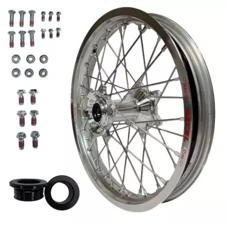 Rex Wheels 18x2.15 zilver compleet achterwiel - H15621211