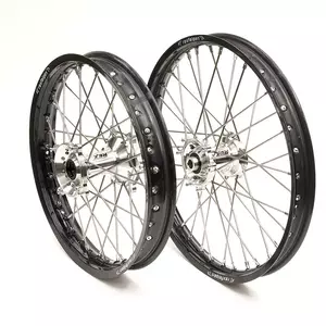 Compleet voorwiel Rex Wheels 21x1.60 22mm naaf zwart/zilver - H2500031