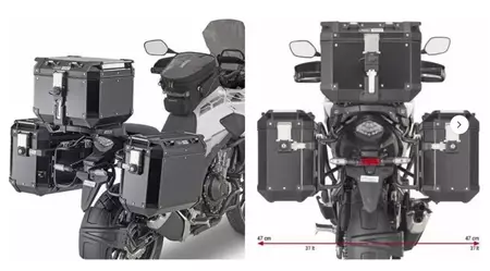 Stelaż kufrów bocznych Kappa KLO1171CAM Monokey Cam Side Honda CB 500 X 19-20 - KLO1171CAM
