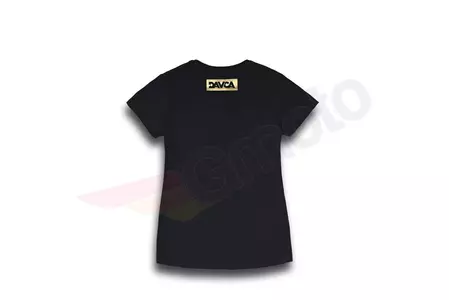 T-shirt donna DAVCA nero logo oro M-2