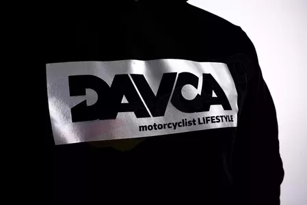 Bawełniana bluza z kapturem DAVCA odblask logo L-3
